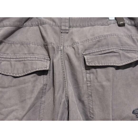Mountain Hardwear Men Sz 36x32 Gray Pants Outdoor Hiking Cargo Chore utility - Picture 5 of 8